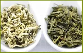 Chá verde com chá branco em cápsulas